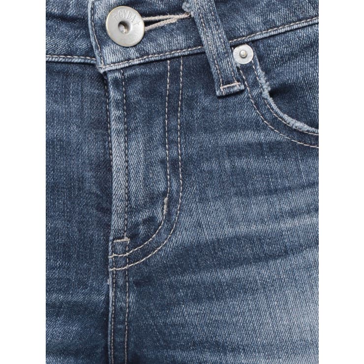 ジャストウエストSIDE RIPPEDスキニーデニムパンツ | GYDA | 詳細画像24 