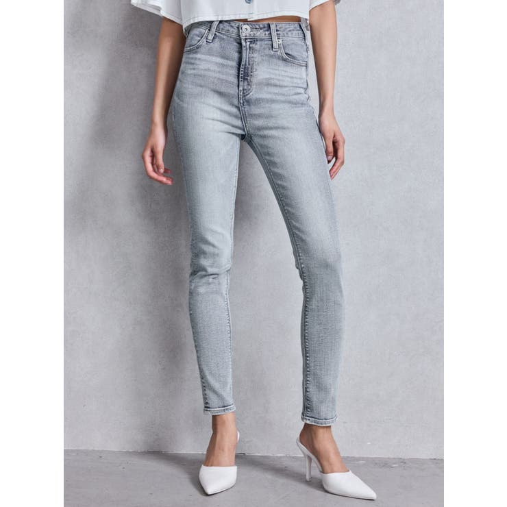 アイスブルー | ハイウエストワンウォッシュスキニーパンツ | GYDA