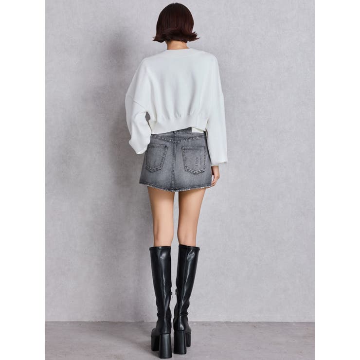 bijouデニムスカートライクショートパンツ | GYDA | 詳細画像15 