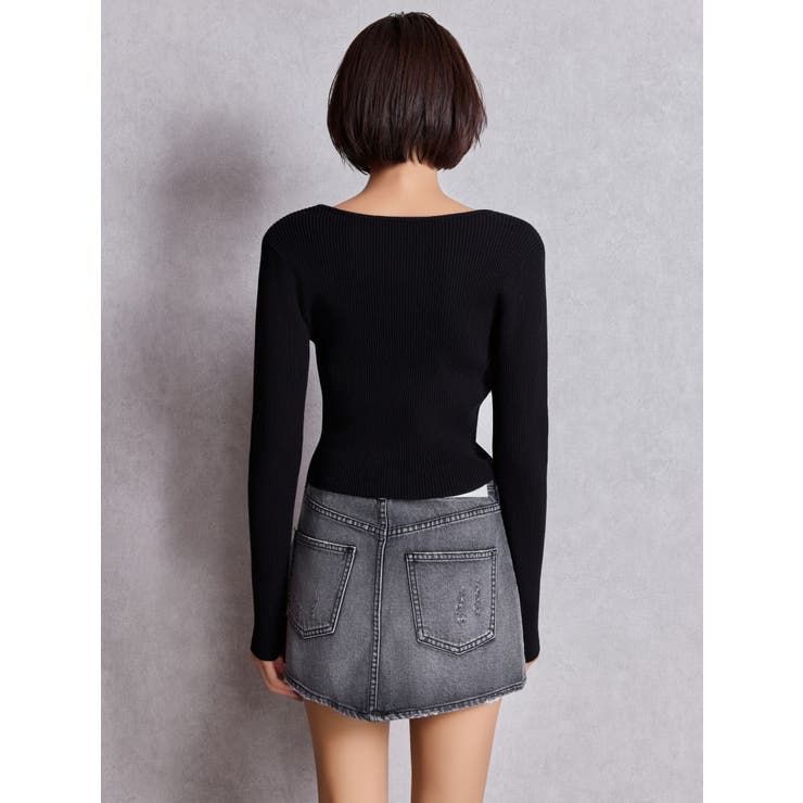 bijouデニムスカートライクショートパンツ | GYDA | 詳細画像21 