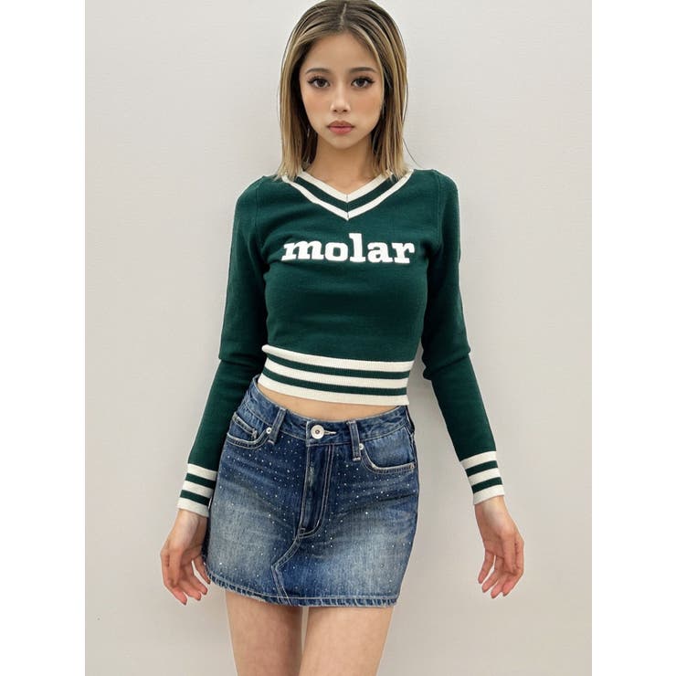 bijouデニムスカートライクショートパンツ | GYDA | 詳細画像38 