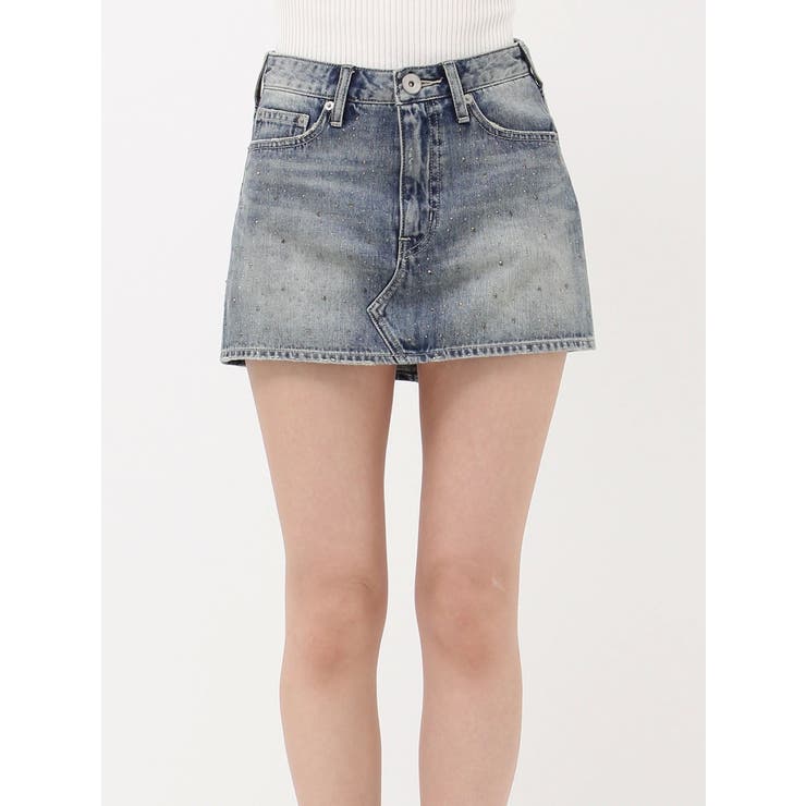 bijouデニムスカートライクショートパンツ | GYDA | 詳細画像50 