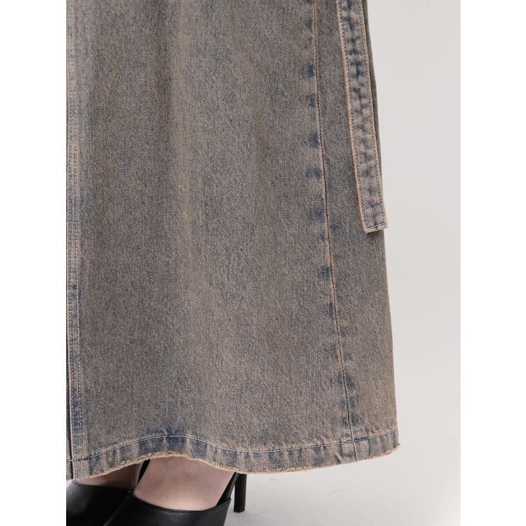 ハイウエストG bijou CARGOデニムロングスカート | GYDA | 詳細画像30 
