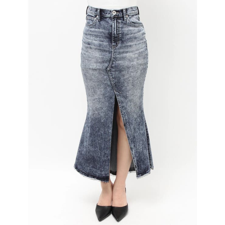 ハイウエストHEM LACEマーメイドデニムスカート | GYDA | 詳細画像11 