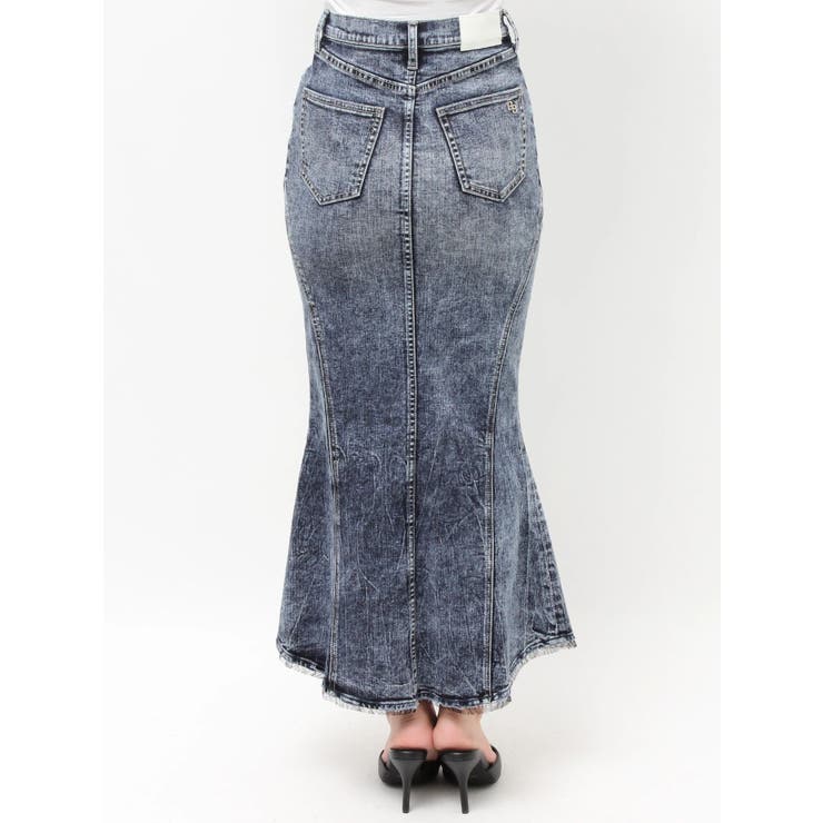 ハイウエストHEM LACEマーメイドデニムスカート | GYDA | 詳細画像13 