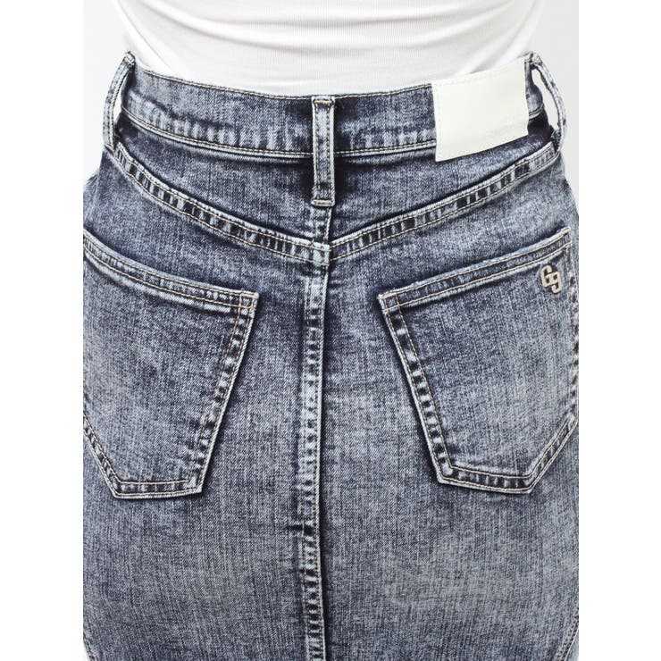 ハイウエストHEM LACEマーメイドデニムスカート | GYDA | 詳細画像14 