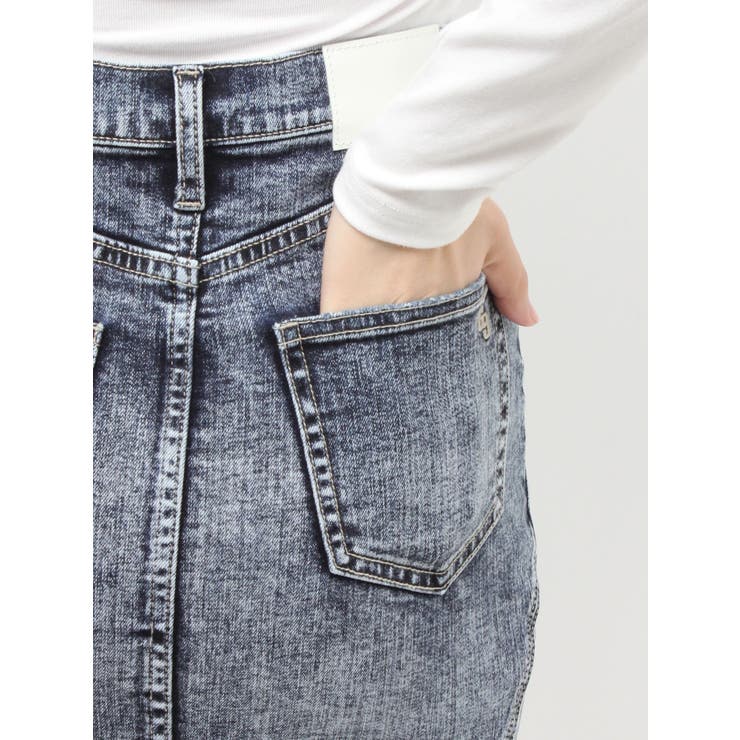 ハイウエストHEM LACEマーメイドデニムスカート | GYDA | 詳細画像15 