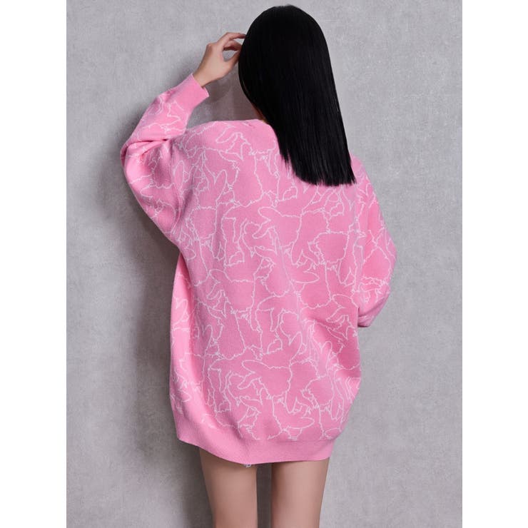 BUNNY patternニットトップス | GYDA | 詳細画像12 