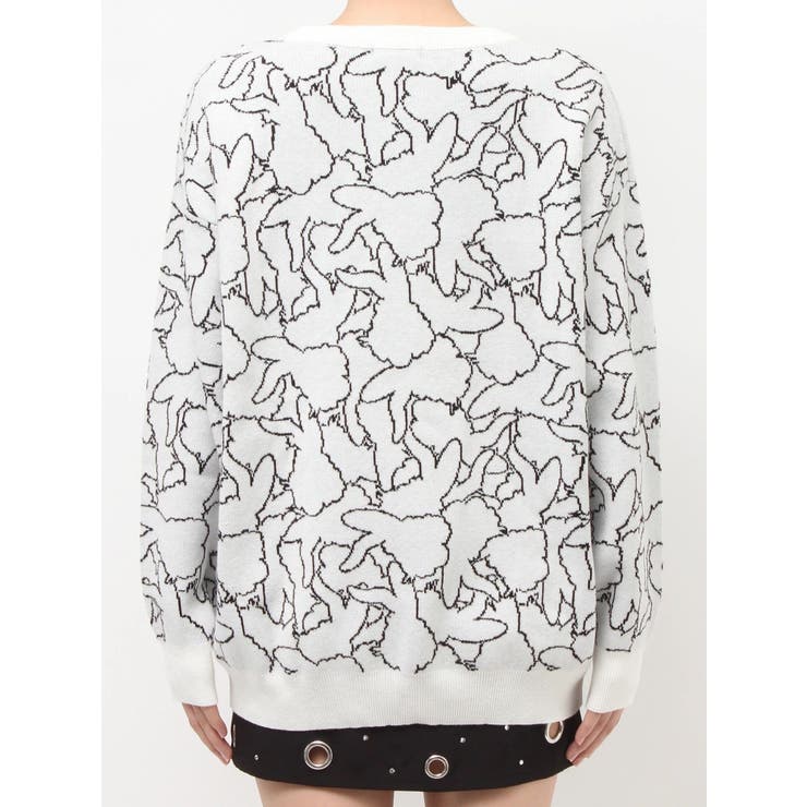 BUNNY patternニットトップス | GYDA | 詳細画像19 