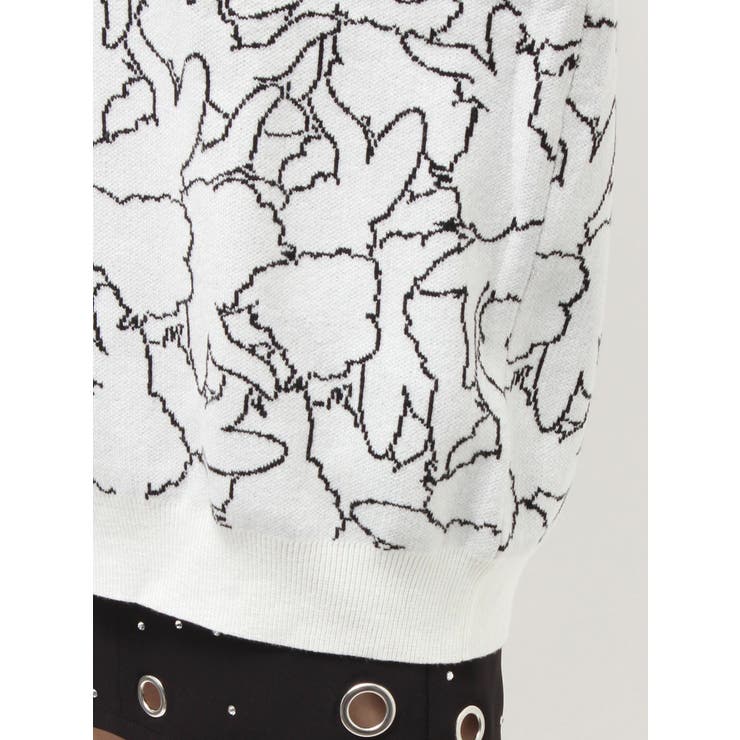 BUNNY patternニットトップス | GYDA | 詳細画像22 