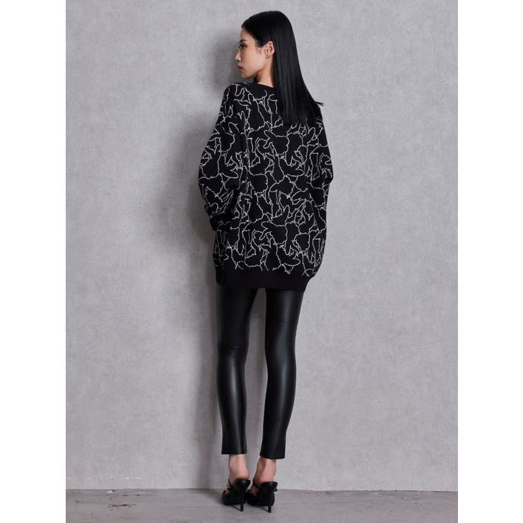 BUNNY patternニットトップス | GYDA | 詳細画像5 