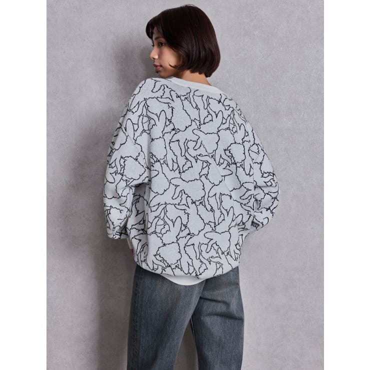 BUNNY patternニットトップス | GYDA | 詳細画像7 