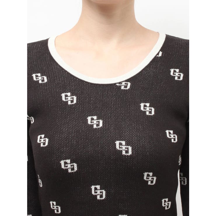 GG patternタイトニットトップス | GYDA | 詳細画像14 