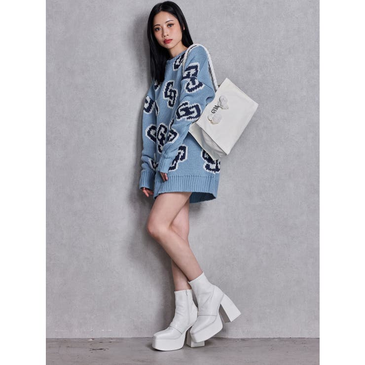 GG FRAME ニットトップス | GYDA | 詳細画像6 