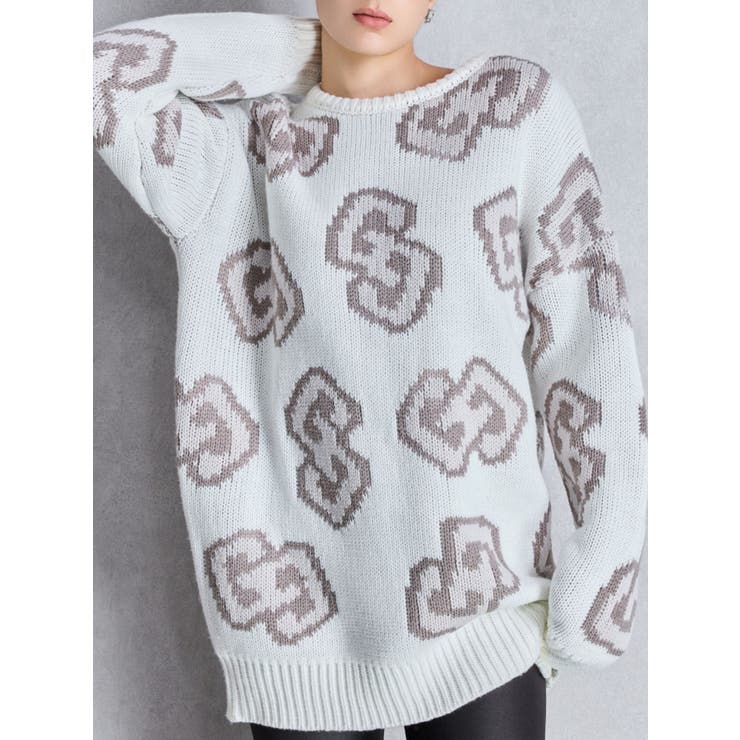 オフホワイト | GG FRAME ニットトップス | GYDA