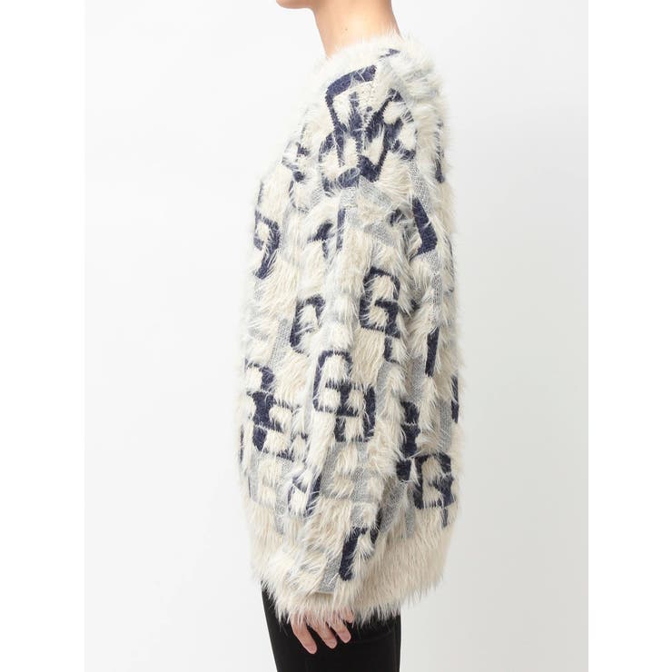 GG PATTERN MIXシャギーニットトップス | GYDA | 詳細画像16 