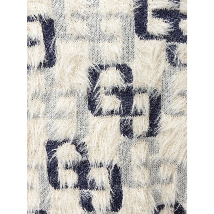 GG PATTERN MIXシャギーニットトップス | GYDA | 詳細画像25 