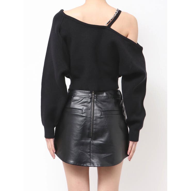 Symmetry GYDAワンショルチェーンニットトップス | GYDA | 詳細画像13 