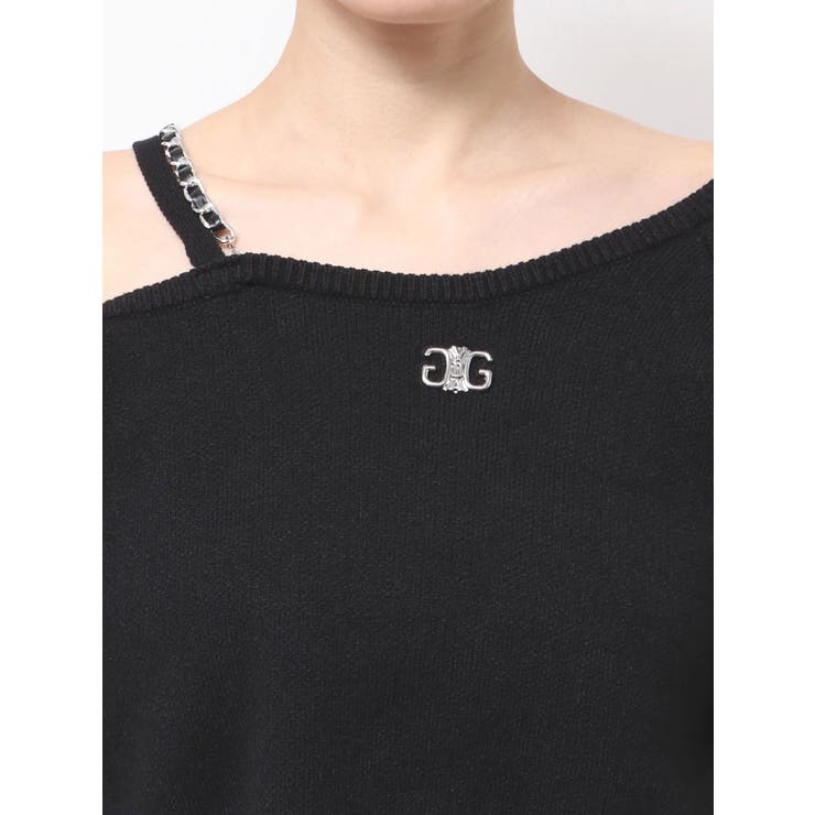 Symmetry GYDAワンショルチェーンニットトップス | GYDA | 詳細画像14 