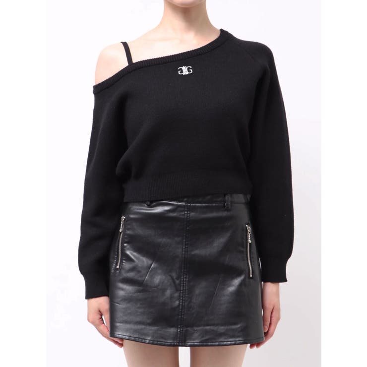 Symmetry GYDAワンショルチェーンニットトップス | GYDA | 詳細画像18 