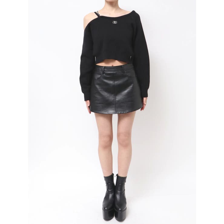 Symmetry GYDAワンショルチェーンニットトップス | GYDA | 詳細画像19 