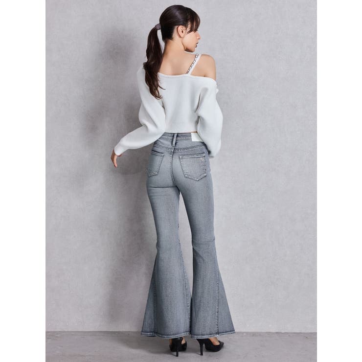 Symmetry GYDAワンショルチェーンニットトップス | GYDA | 詳細画像6 