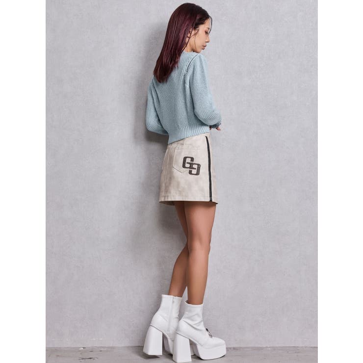 GG ZIP designラメニットトップス | GYDA | 詳細画像16 