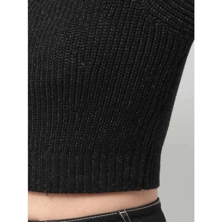 GG ZIP designラメニットトップス | GYDA | 詳細画像22 
