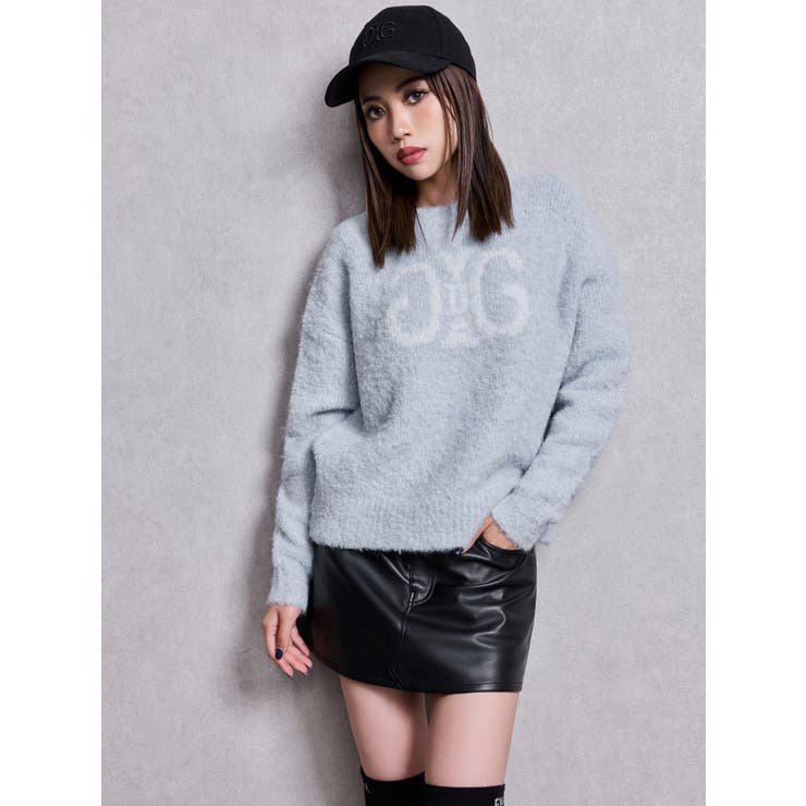 Symmetry GYDA jacquardニットトップス | GYDA | 詳細画像14 