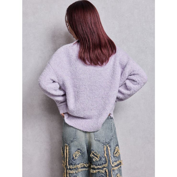 Symmetry GYDA jacquardニットトップス | GYDA | 詳細画像7 