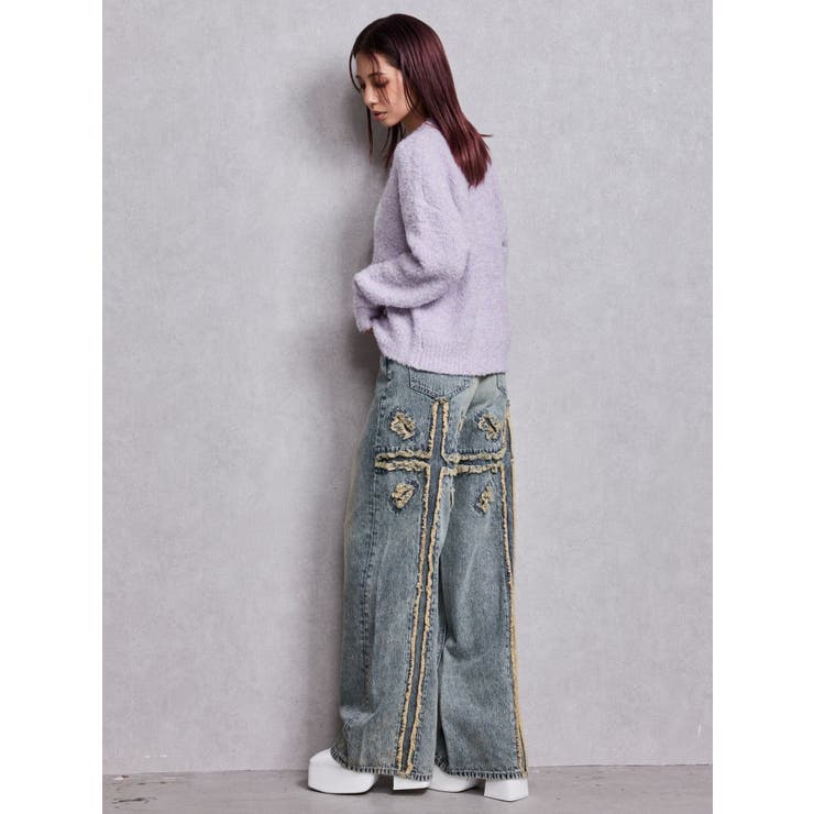 Symmetry GYDA jacquardニットトップス | GYDA | 詳細画像9 