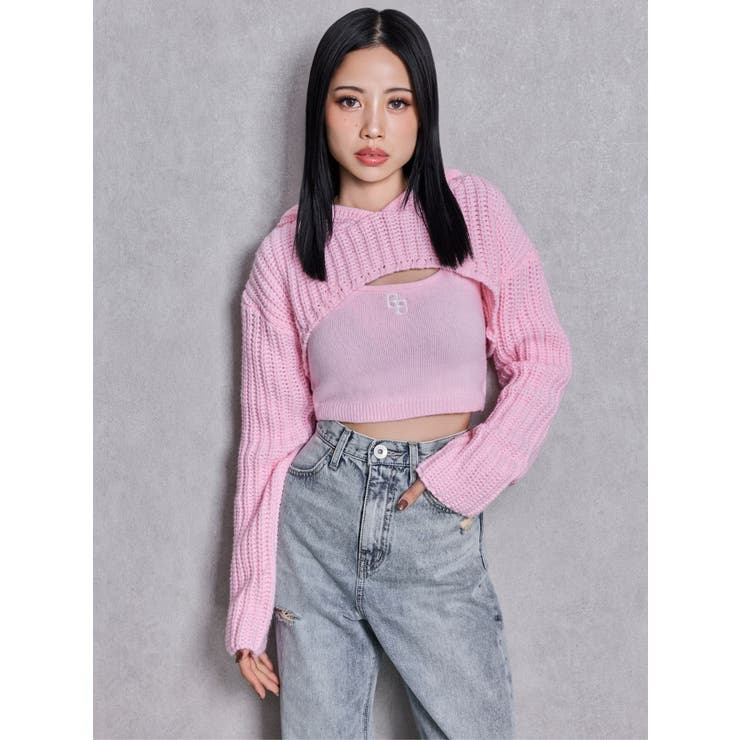 GGアンサンブルニットパーカー | GYDA | 詳細画像10 