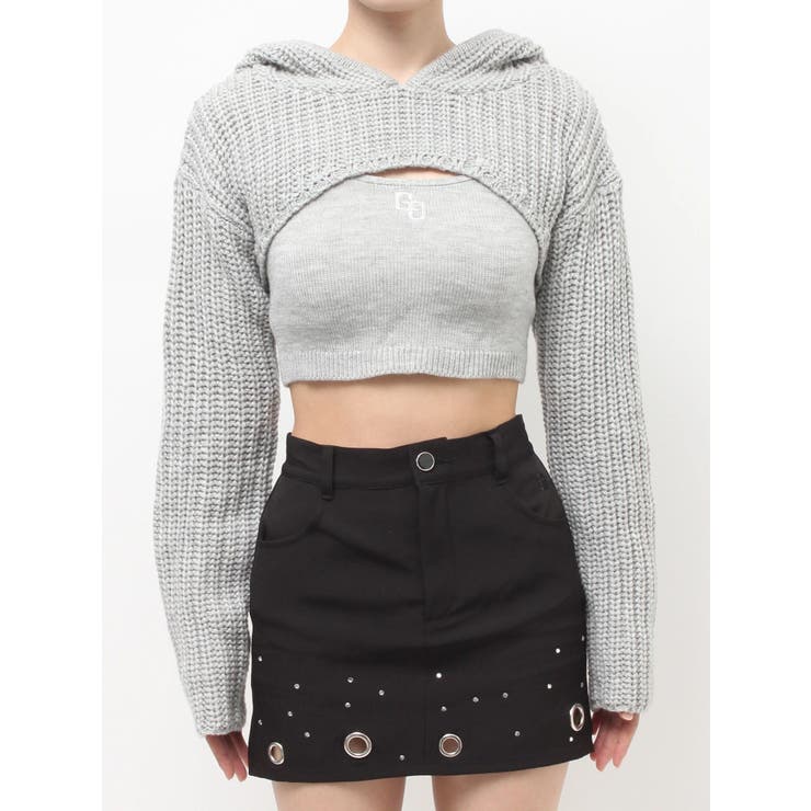 GGアンサンブルニットパーカー | GYDA | 詳細画像14 