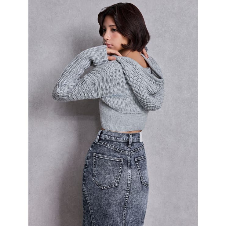 GGアンサンブルニットパーカー | GYDA | 詳細画像3 