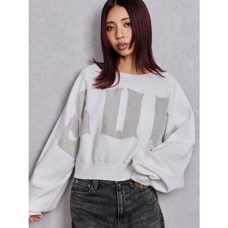 オフホワイト | FLUKE インターシャラメニット 2WAYトップス | GYDA