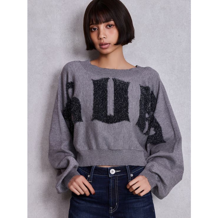 グレー | FLUKE インターシャラメニット 2WAYトップス | GYDA