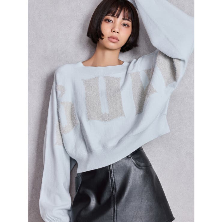 スカイブルー | FLUKE インターシャラメニット 2WAYトップス | GYDA