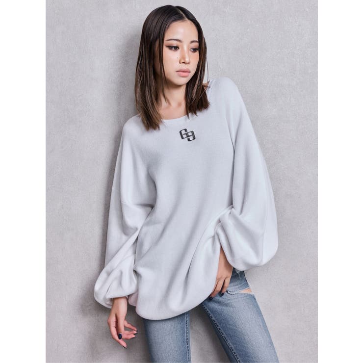 GG LOOSEニットトップス | GYDA | 詳細画像2 