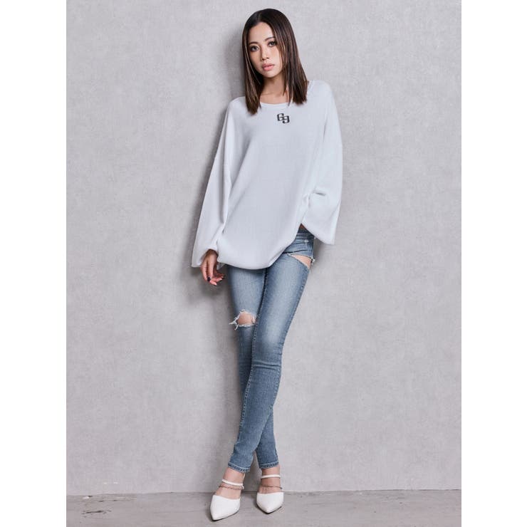 GG LOOSEニットトップス | GYDA | 詳細画像4 