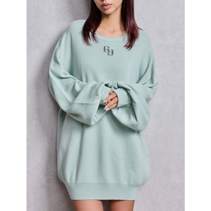 ミントグリーン | GG LOOSEニットトップス | GYDA