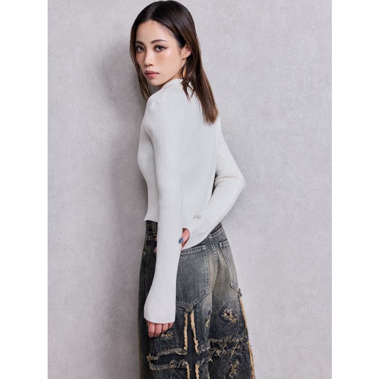 POLOニットトップス | GYDA | 詳細画像14 