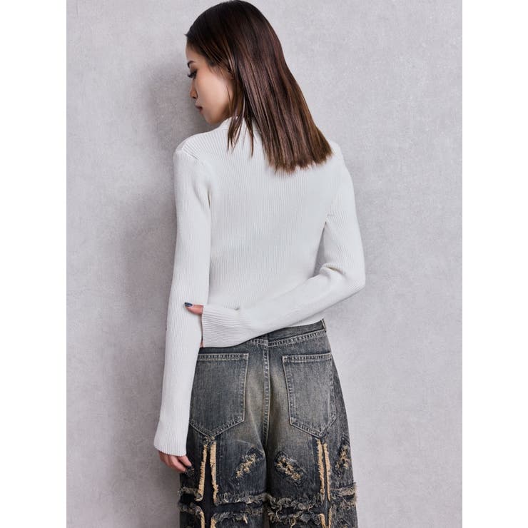 POLOニットトップス | GYDA | 詳細画像15 