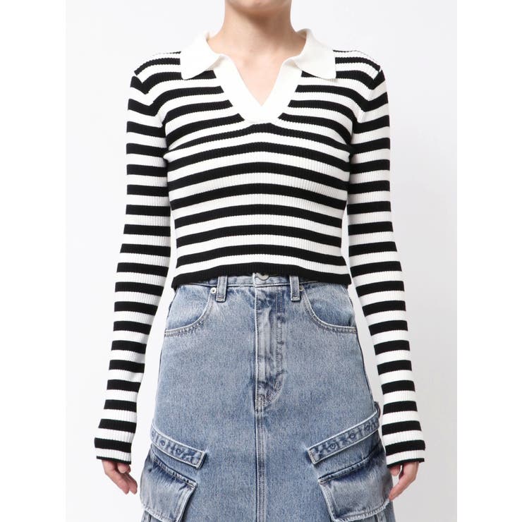 POLOニットトップス | GYDA | 詳細画像23 