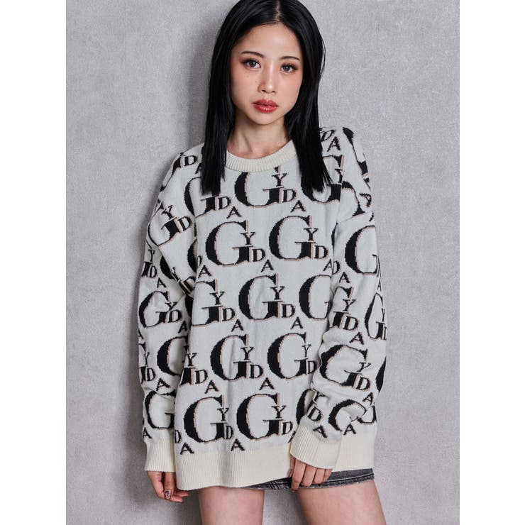 GYDA PATTERN ニットトップス | GYDA | 詳細画像3 