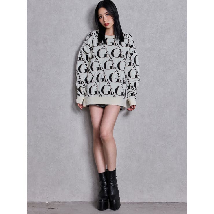 GYDA PATTERN ニットトップス | GYDA | 詳細画像6 