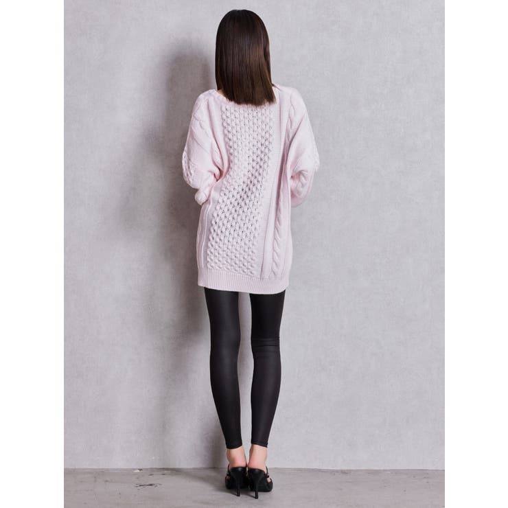 GGサガラ刺繍ケーブルニットトップス | GYDA | 詳細画像20 