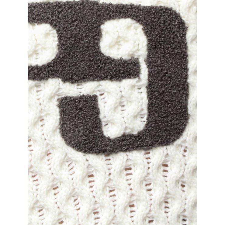 GGサガラ刺繍ケーブルニットトップス | GYDA | 詳細画像34 