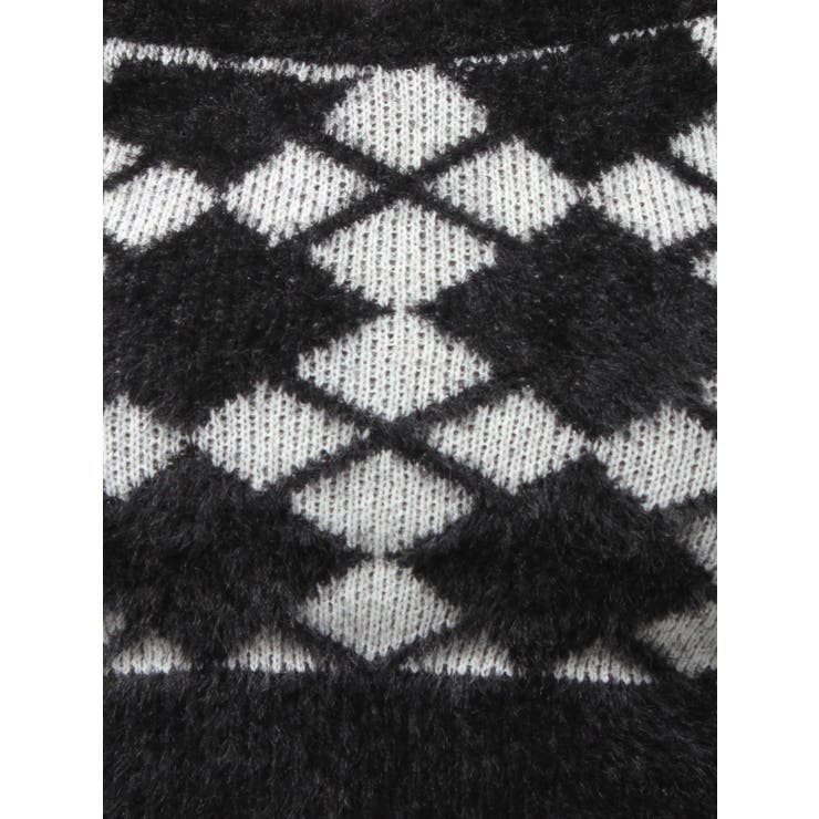 Argyll patternミニシャギーニットキャミ | GYDA | 詳細画像20 