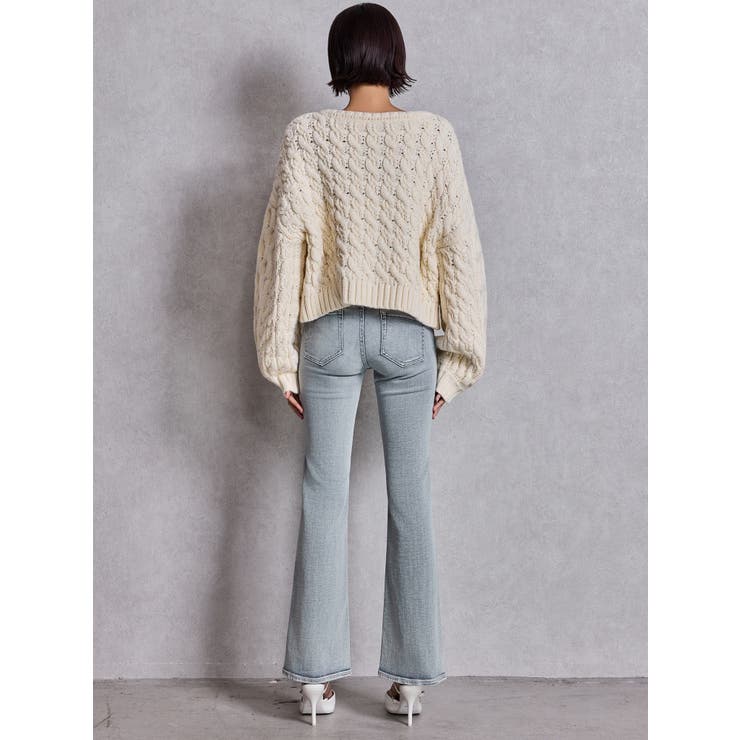 ケーブルクルーネックニットトップス | GYDA | 詳細画像15 