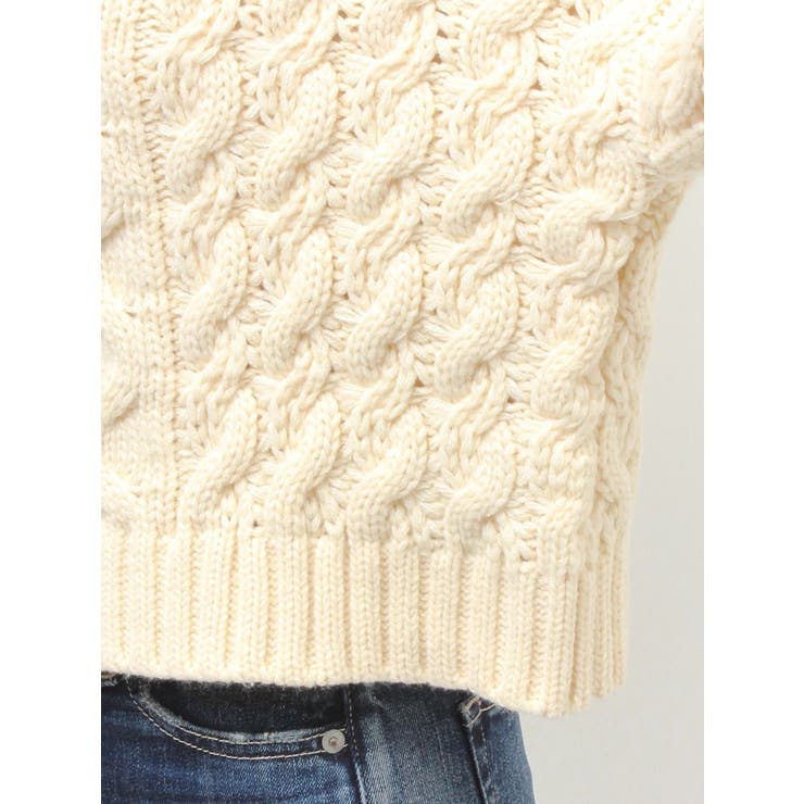 ケーブルクルーネックニットトップス | GYDA | 詳細画像29 